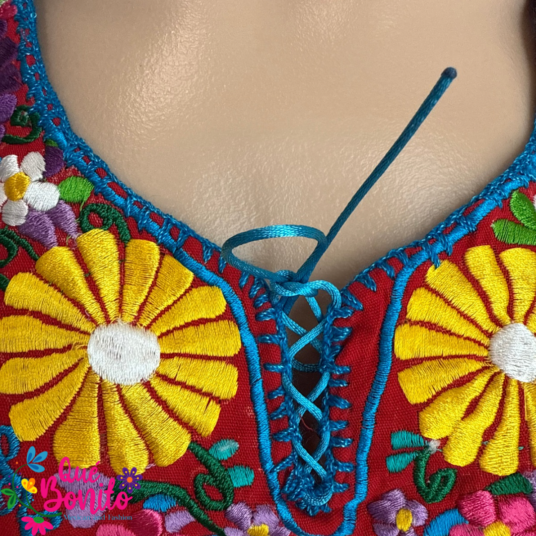 Favorite Embroidered Blouse, with Sleeves, Gathered in the Back