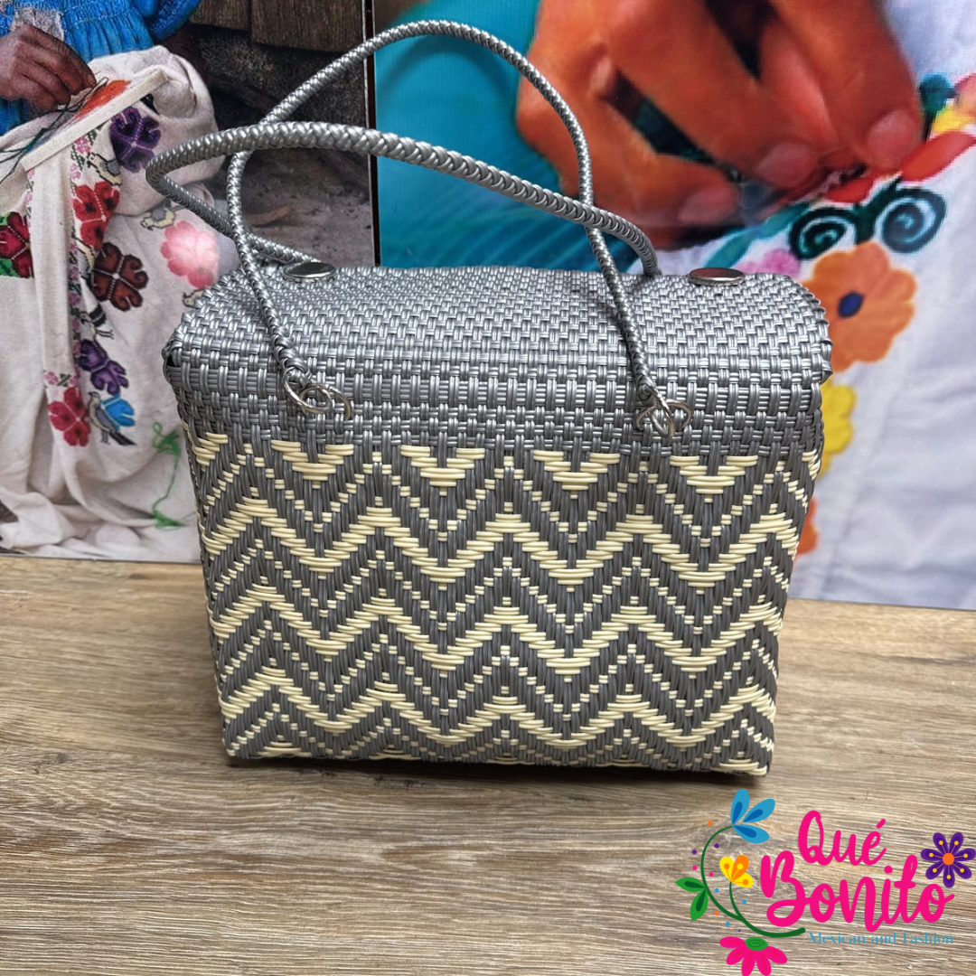 Lunch Box Hand Woven Recycled Plastic Hand Crafted