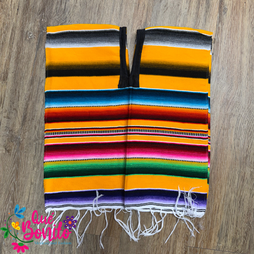 Small Poncho Traditional Sarape Style for Special Occasions.