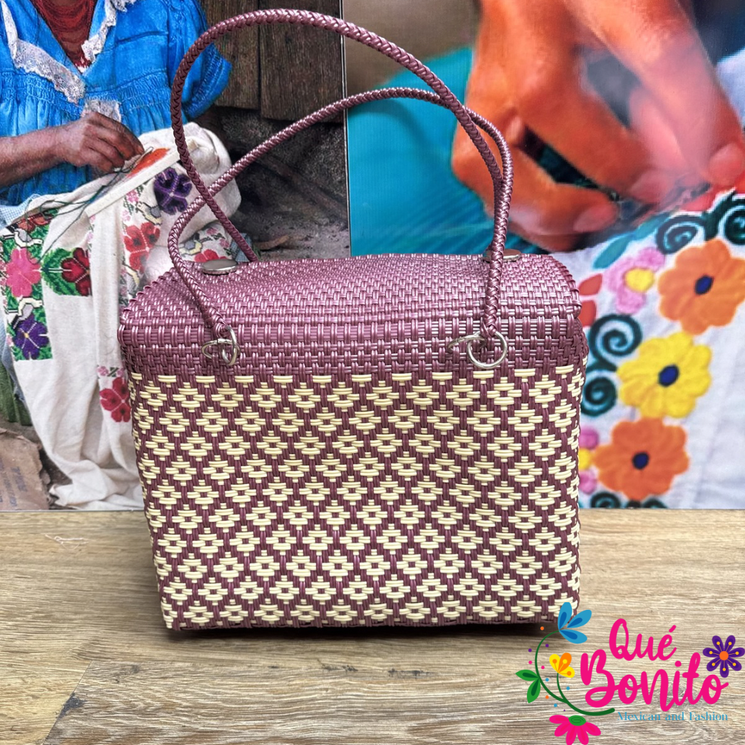 Lunch Box Hand Woven Recycled Plastic Hand Crafted