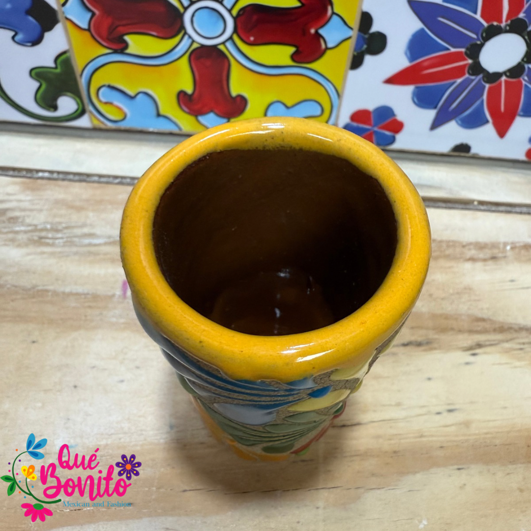 Set of 4 Handcrafted Tequila Shot Colorful and Soft Pink