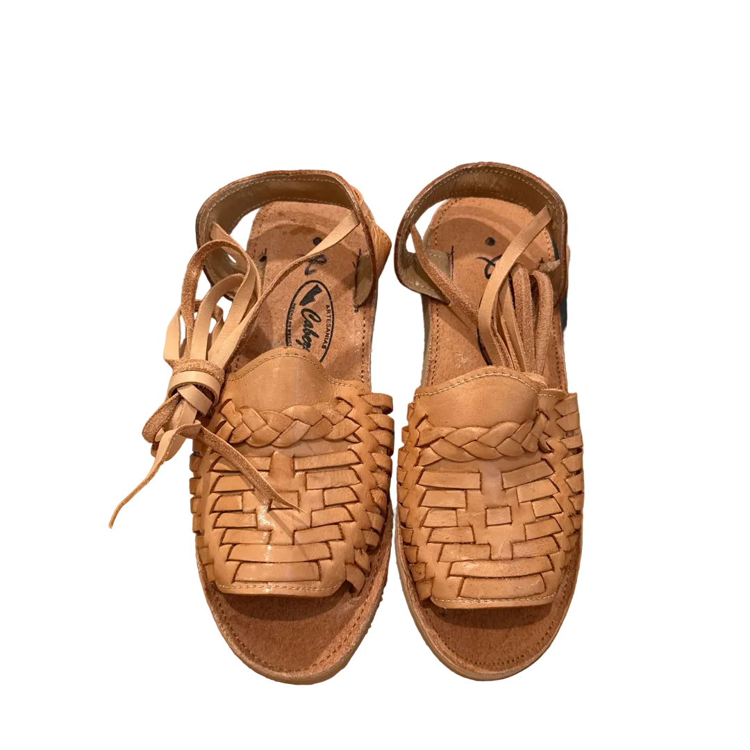 Hand Crafted Leather Huarache Size 5 USA