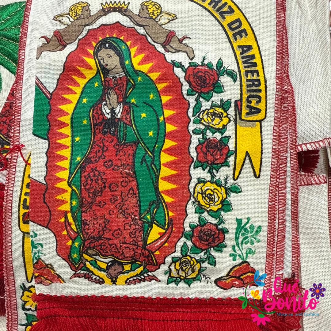 Set of Pants, Shirt and Poncho Guadalupano for Boys Cotton