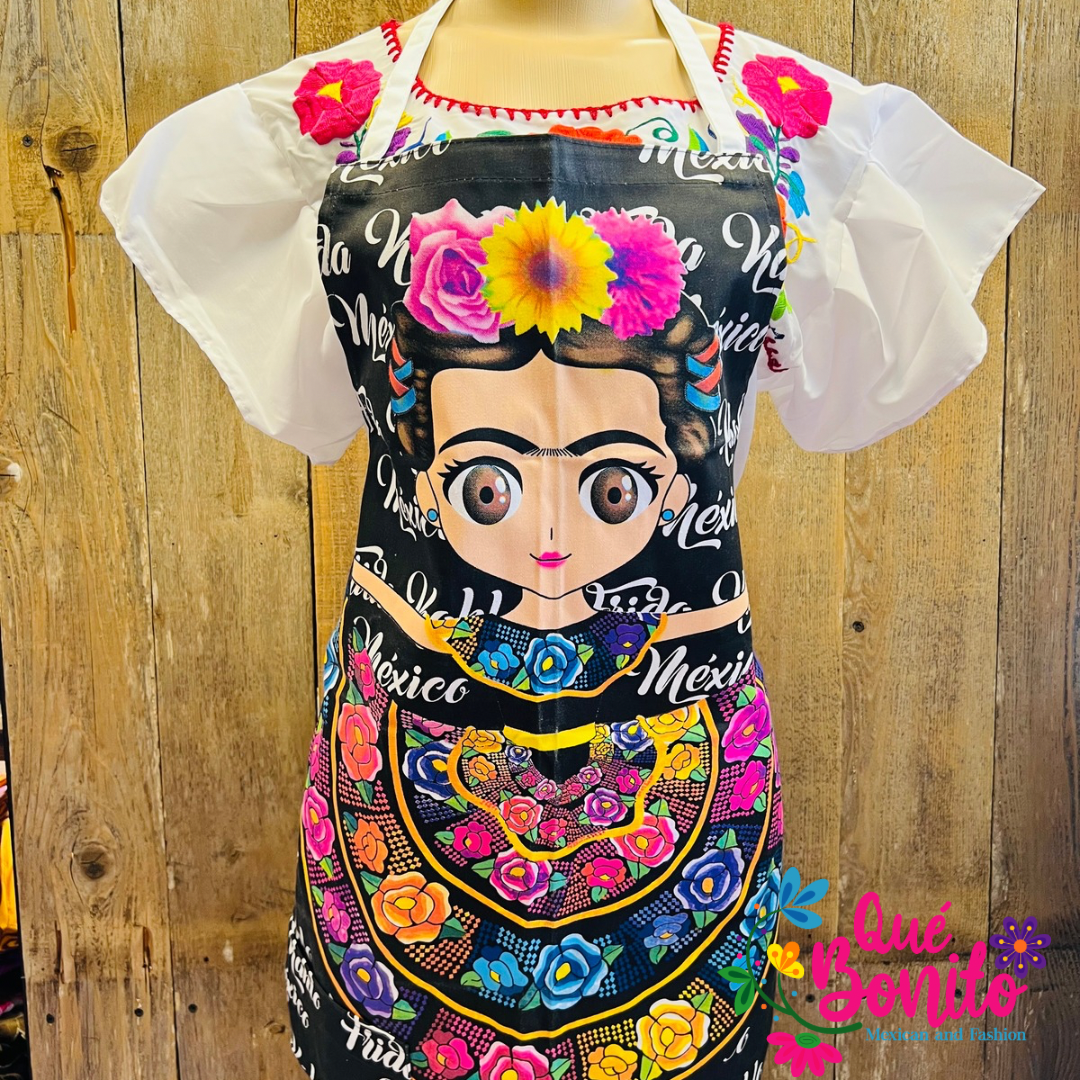 Frida Apron Que Bonito Mexican and Fashion