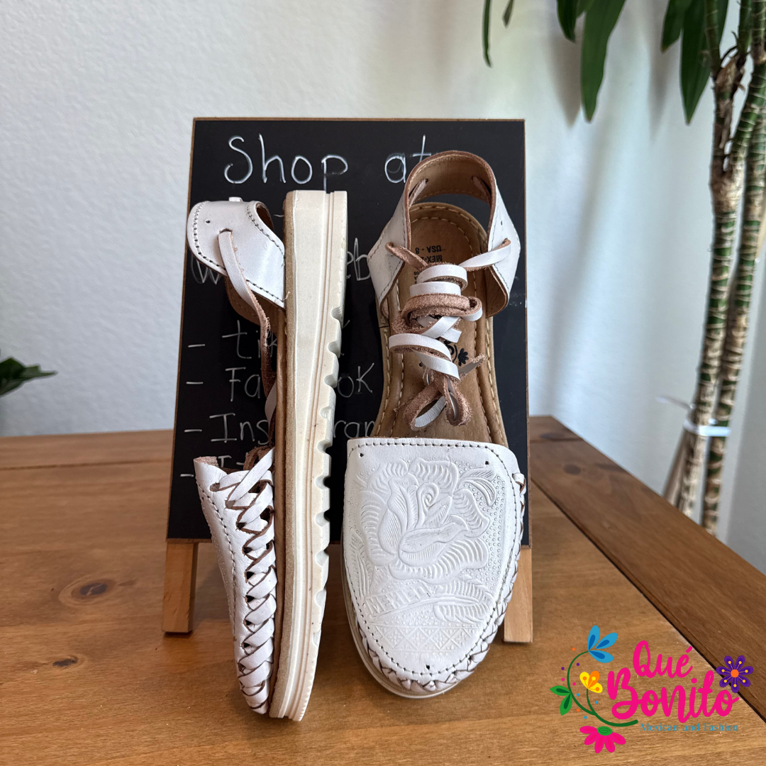 Hand Crafted Leather Huarache Size 5 USA