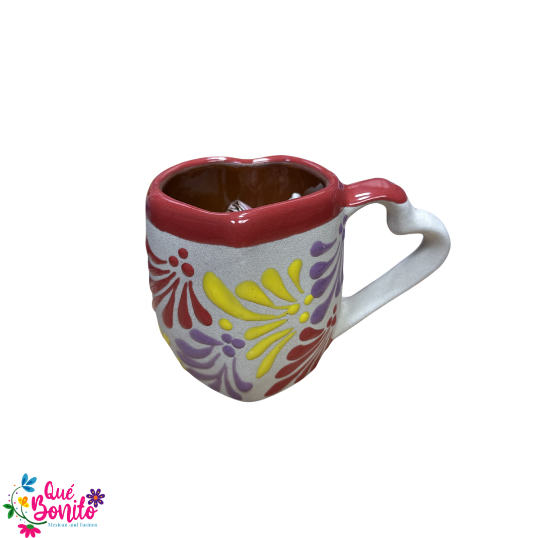 Beautiful Multicolor Clay Cup and Plate Handcrafted