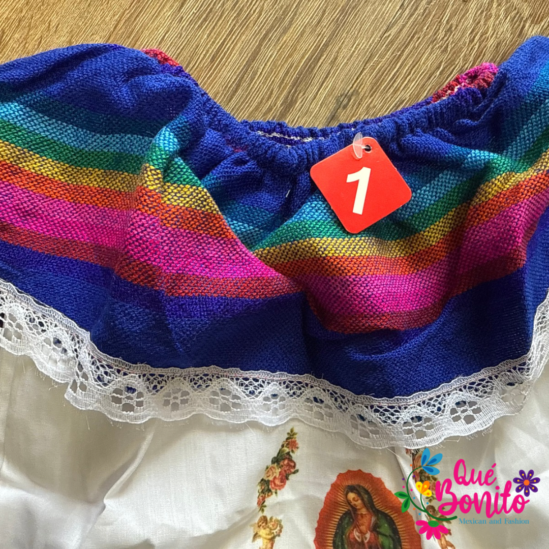 Dress for Girls Guadalupana for Celebrations