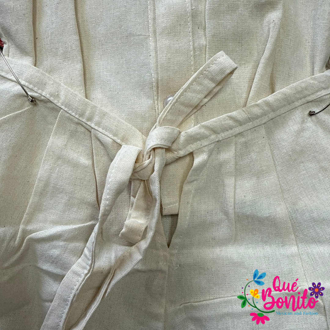 Set of Pants, Shirt and Poncho Guadalupano for Boys Cotton