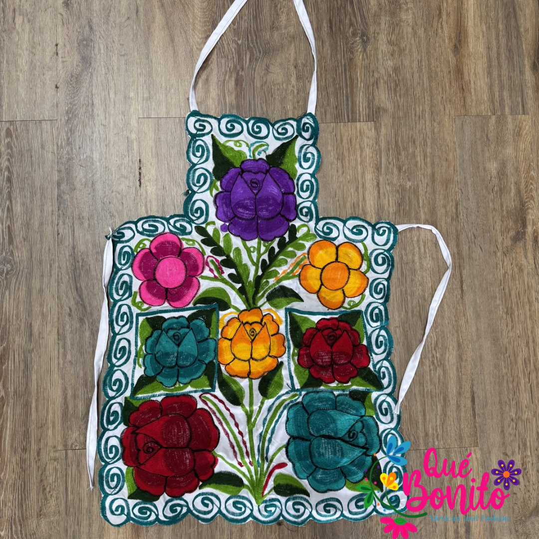 Floral Apron One Size with Adjustable Straps