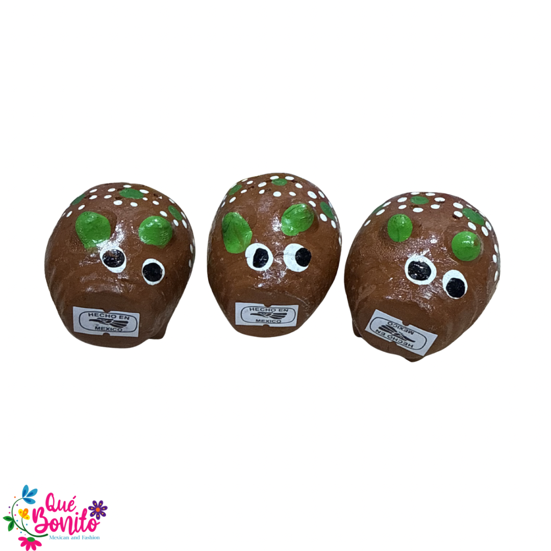 Salt Shaker 2” x 3” Brown Piggy