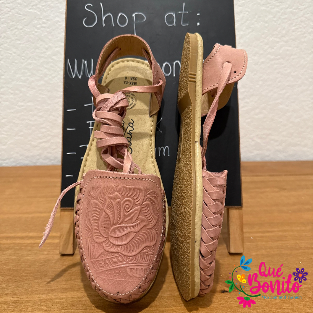 Ballerina Engraved Light Pink Huarache Medium Fit