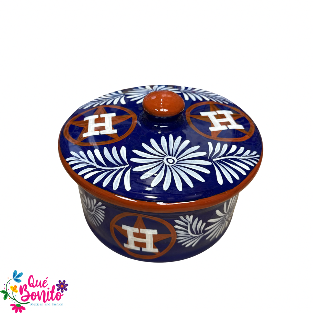 Tortilla Warmer Hand Painted with Lid