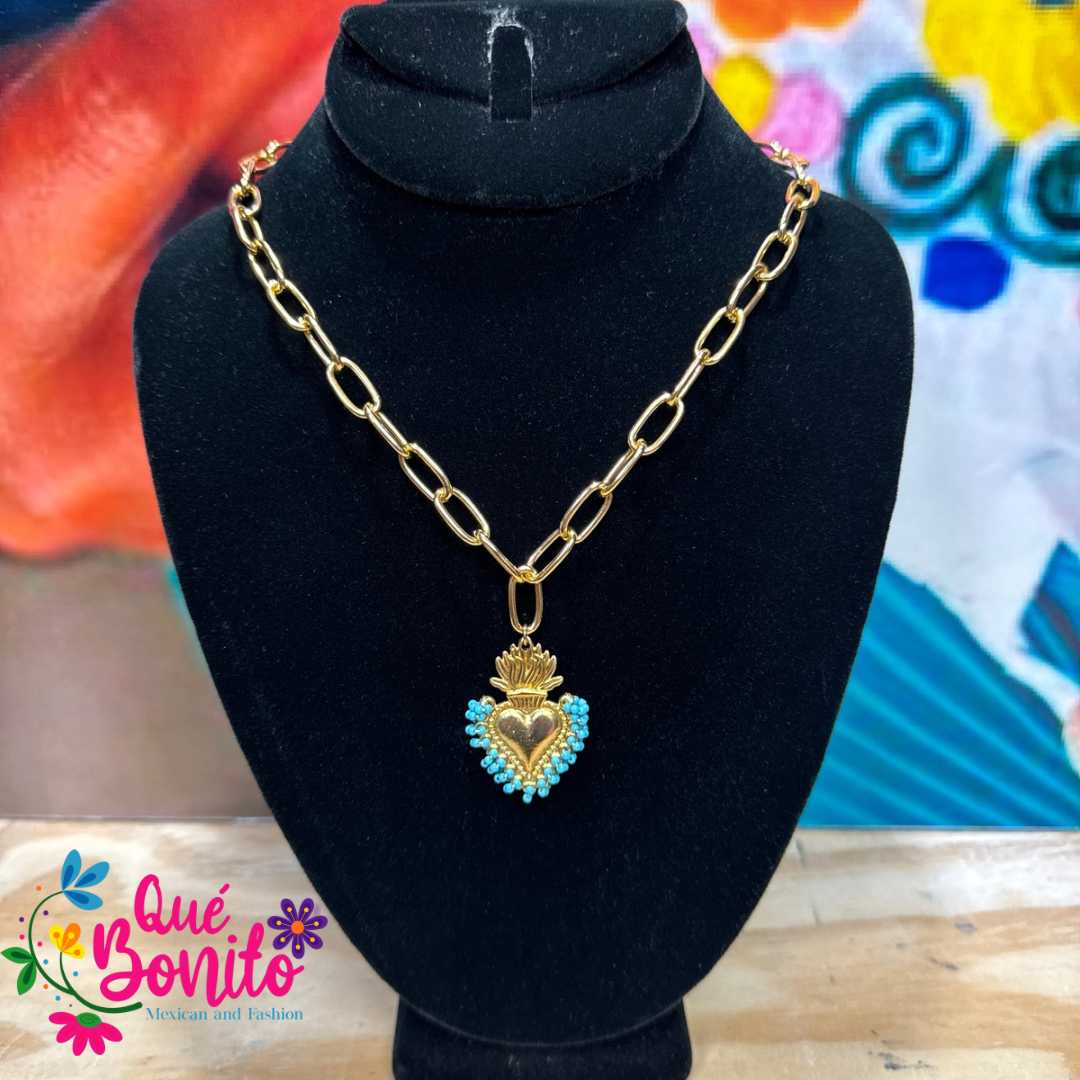 Unique Hand Crafted Set Earrings and Necklace