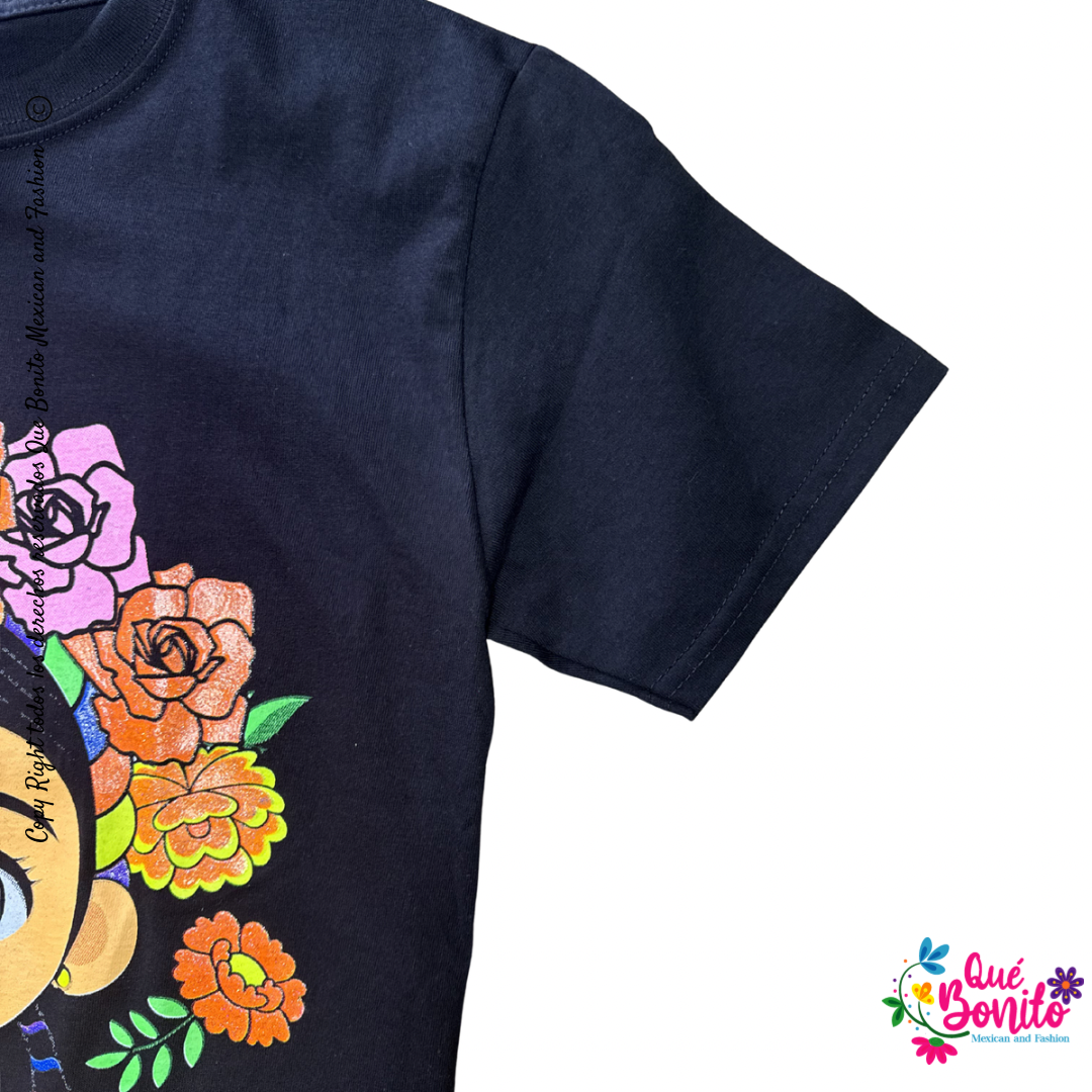 Frida Shirt Multicolor Que Bonito Mexican and Fashion