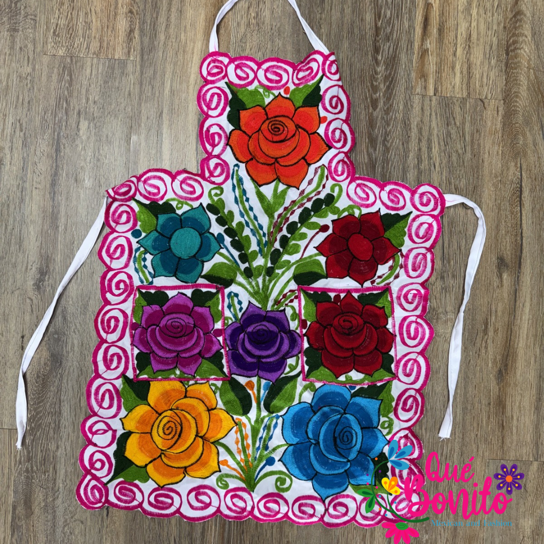 Floral Apron One Size with Adjustable Straps