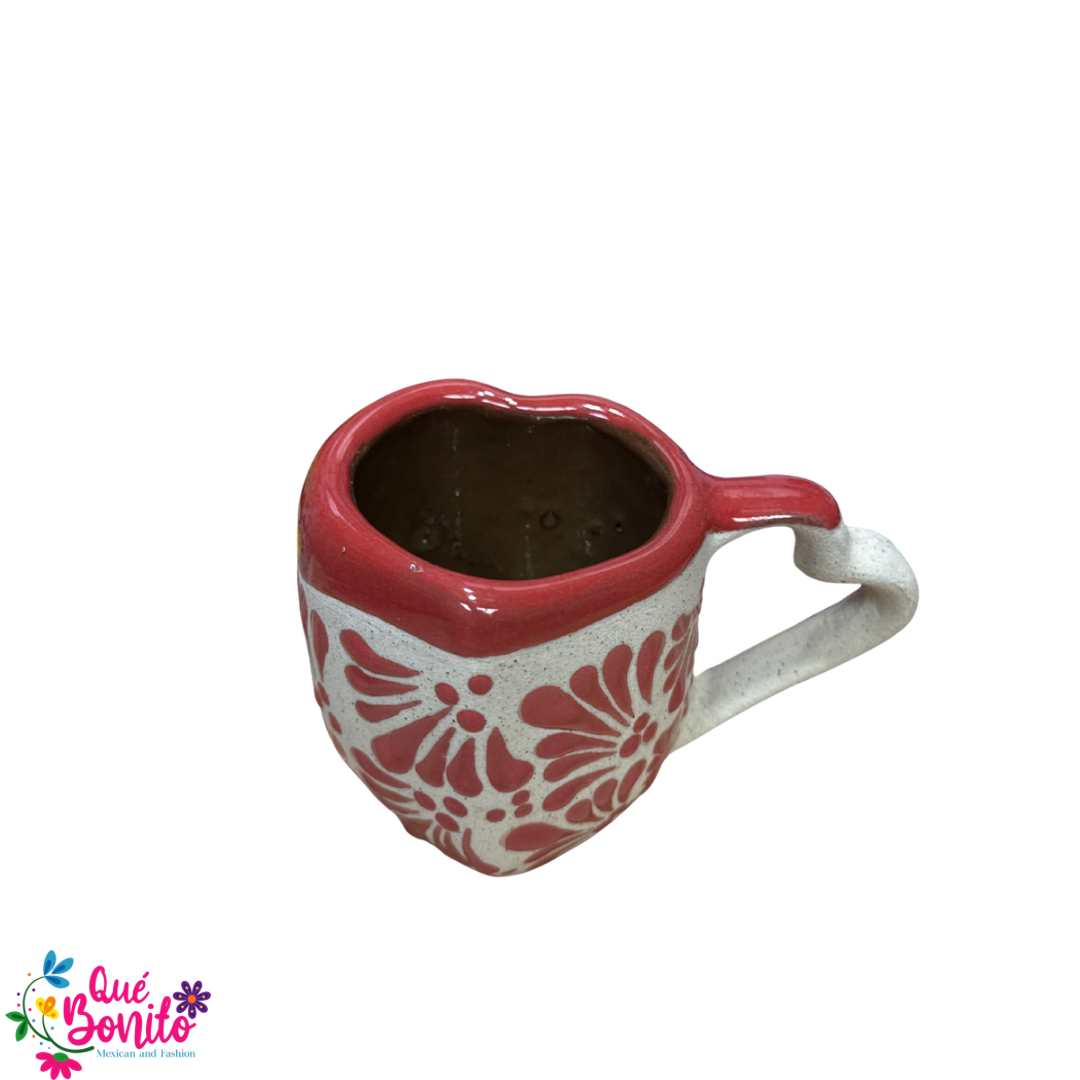 Beautiful Multicolor Clay Cup and Plate Handcrafted