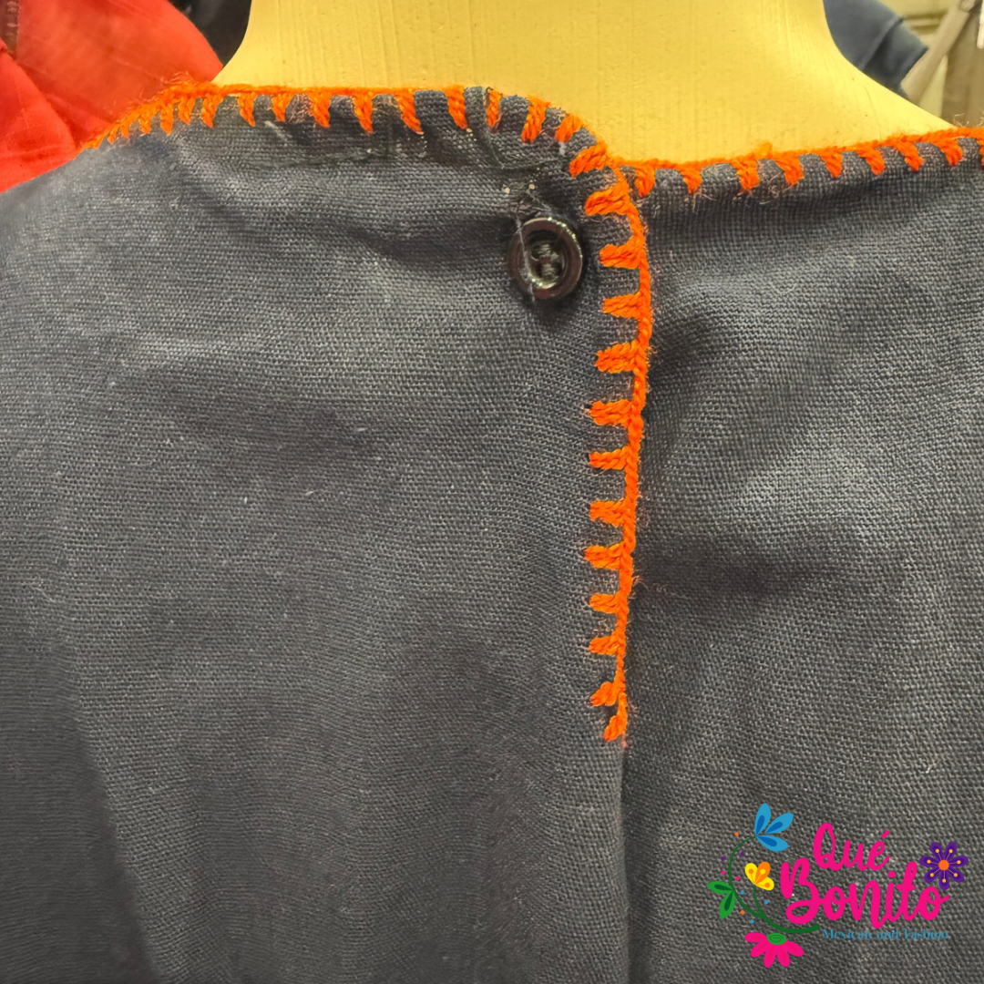 Star Dress Navy and Orange Preorder with Free shipping