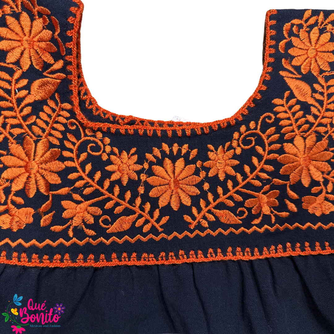Embroidered Astros Colors Girl Dresses