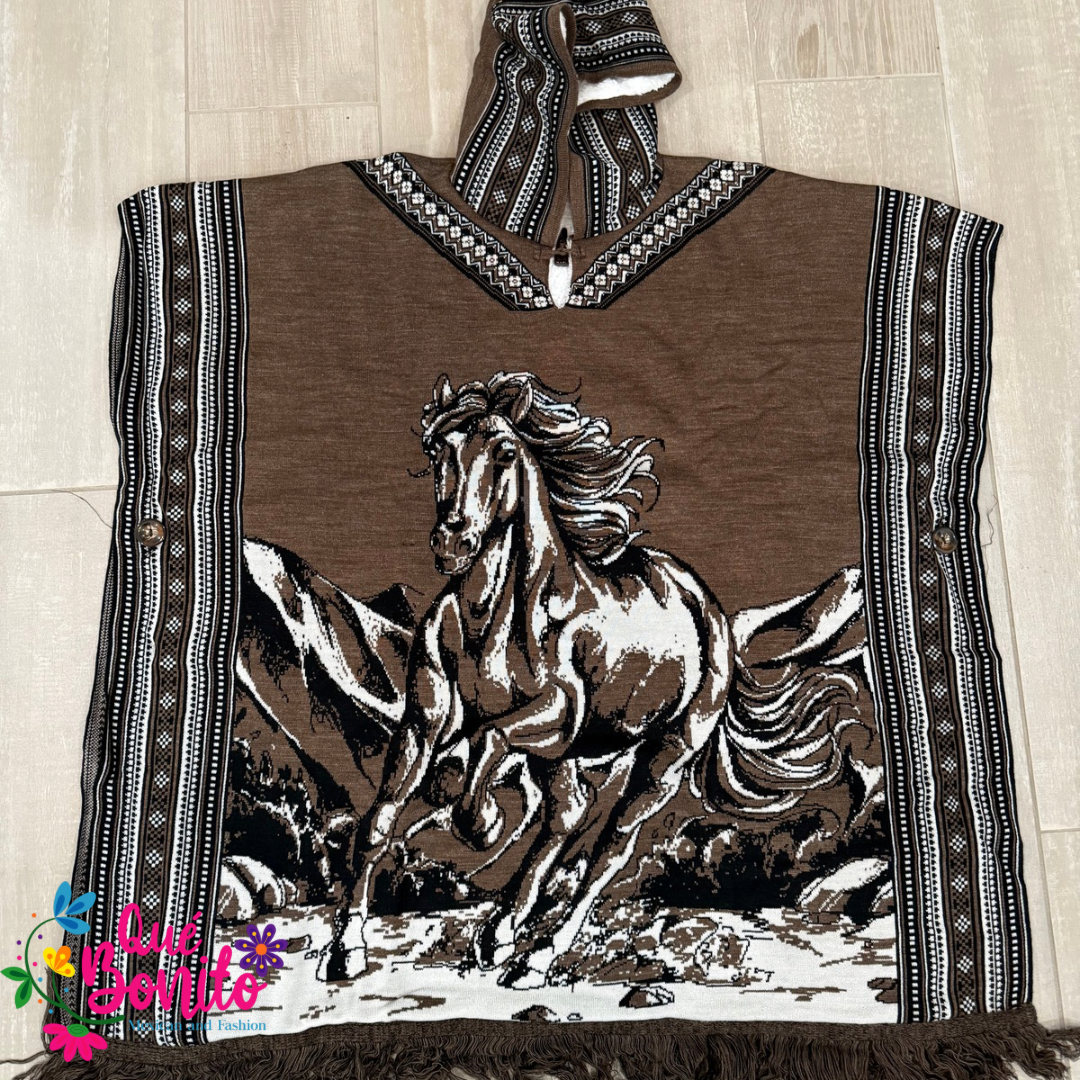 Horse Poncho Warm and Cozy Unisex