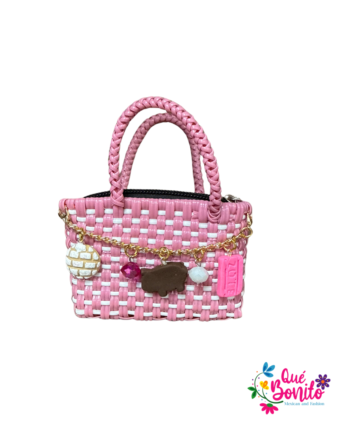 Little Hand Woven Bag with Chain