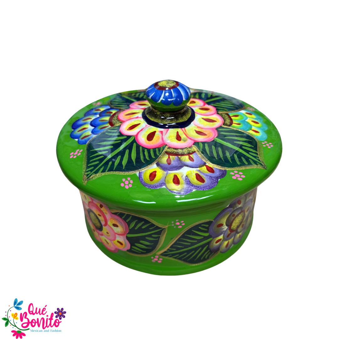 Tortilla Warmer Hand Painted with Lid