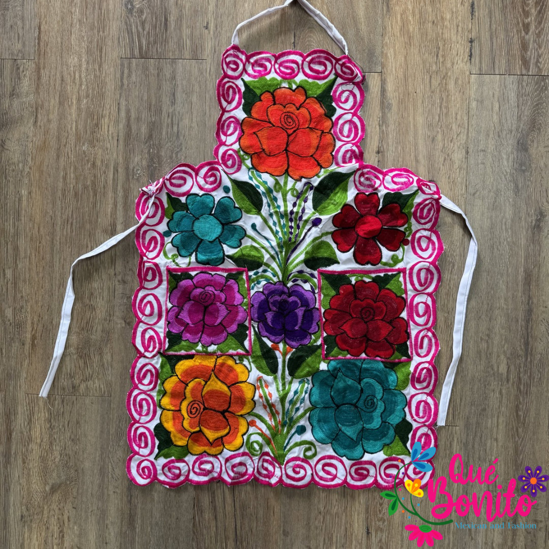 Floral Apron One Size with Adjustable Straps
