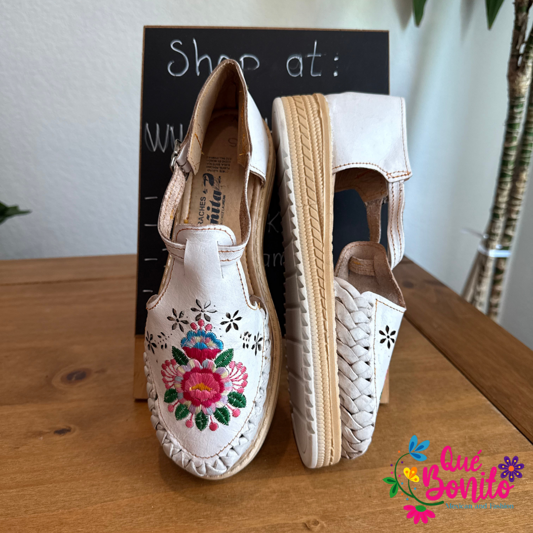 Hand Crafted Leather Huarache Size 5 USA