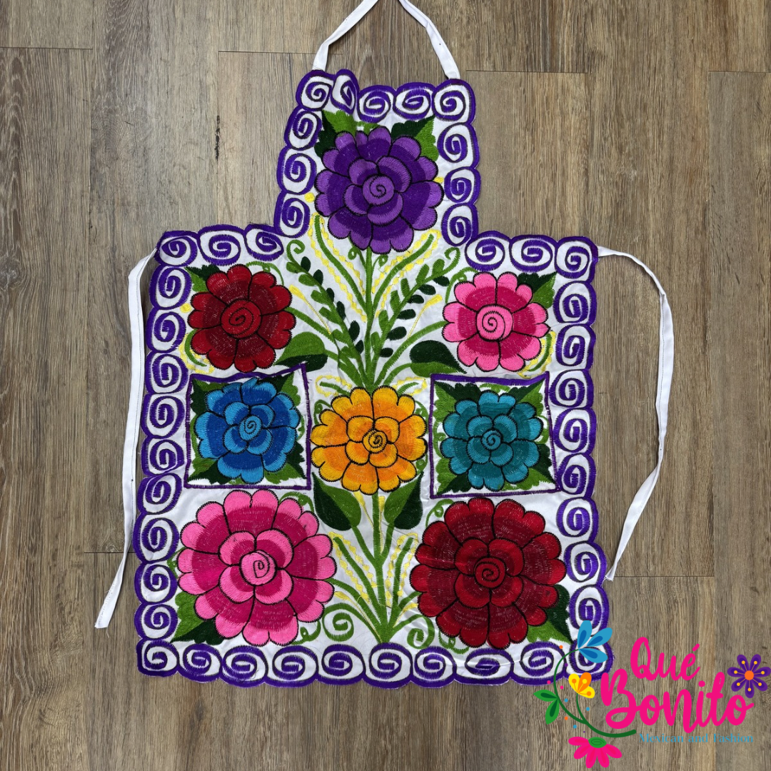 Floral Apron One Size with Adjustable Straps