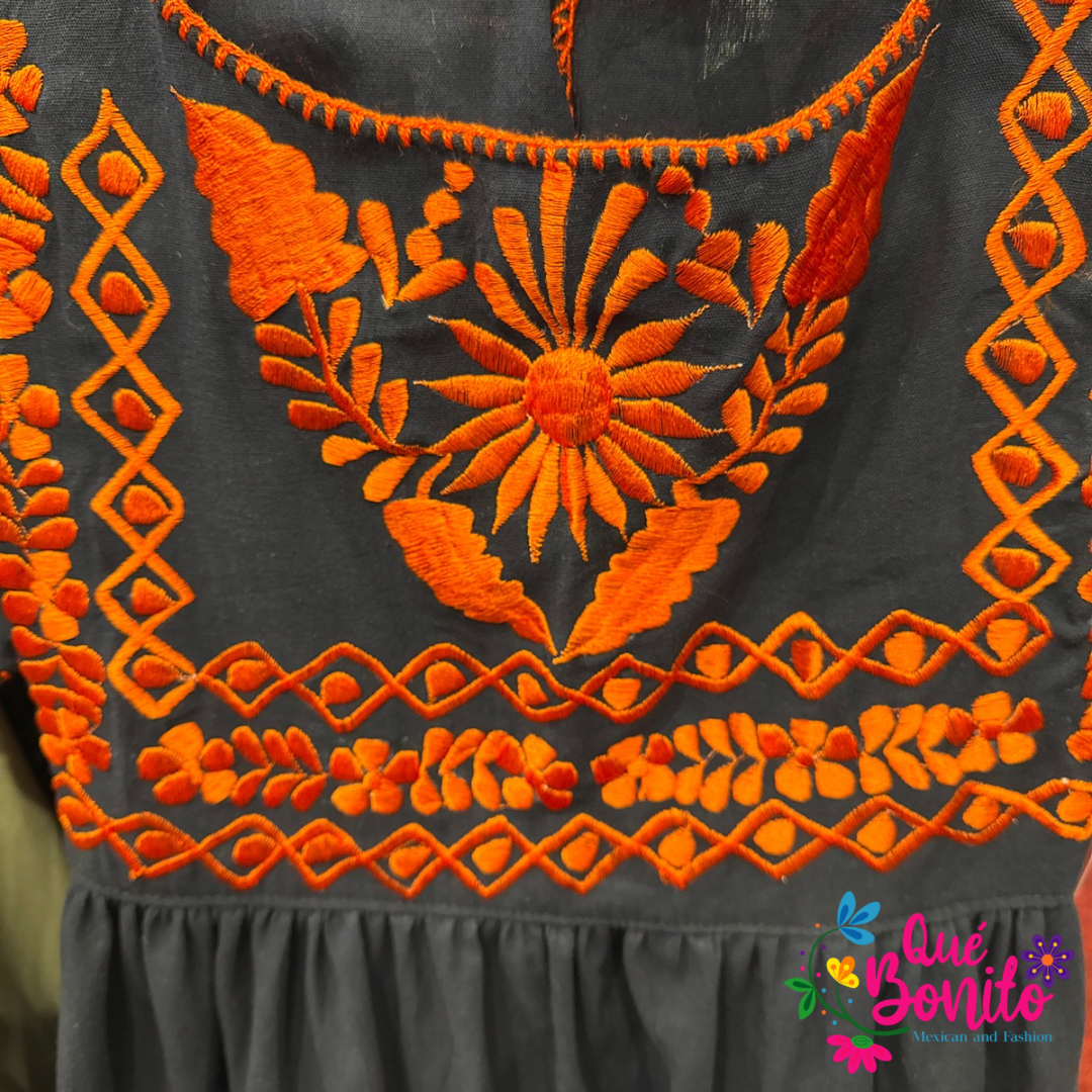 Star Dress Navy and Orange Preorder with Free shipping