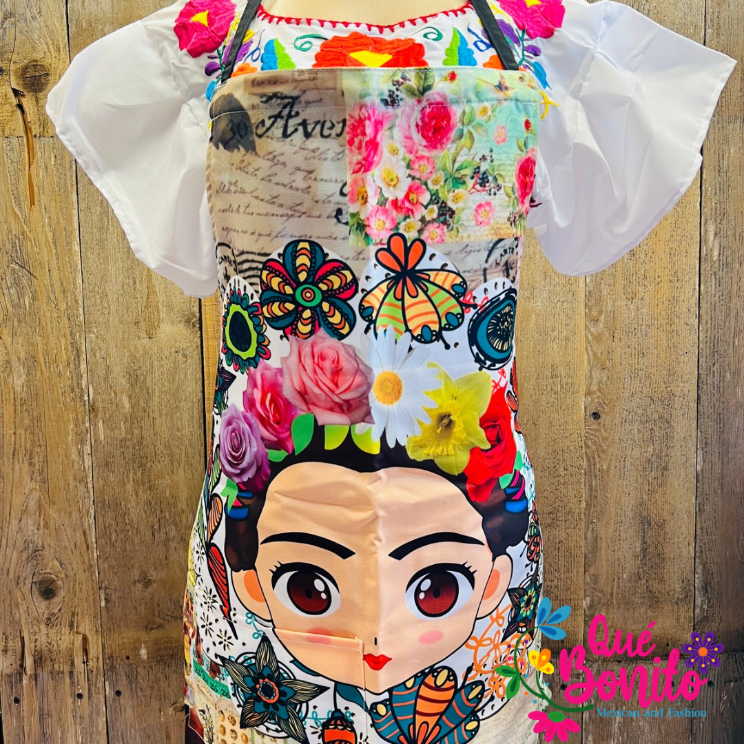Frida Apron Que Bonito Mexican and Fashion
