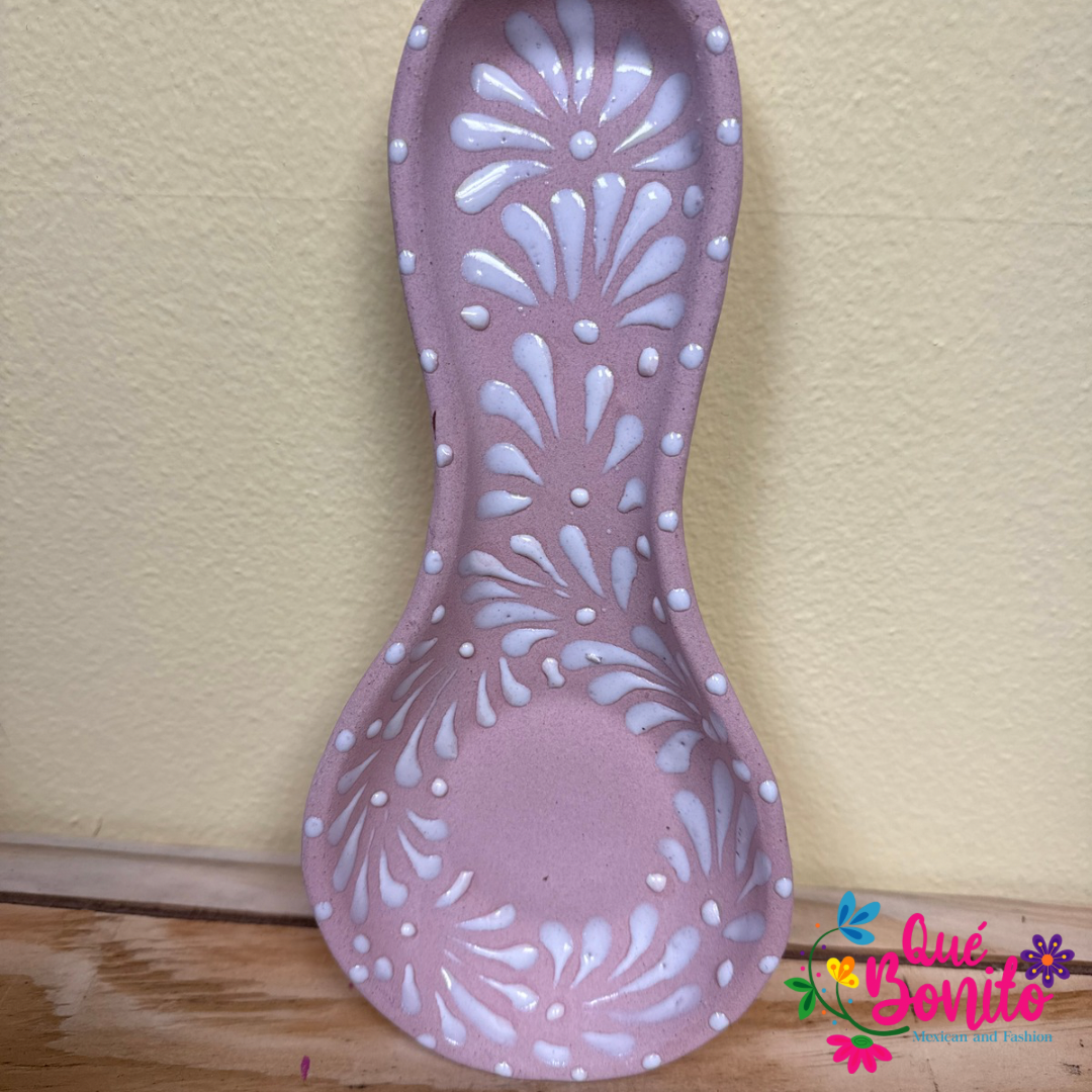 Spoon Holder Clay Black, Pink and Sand Color.