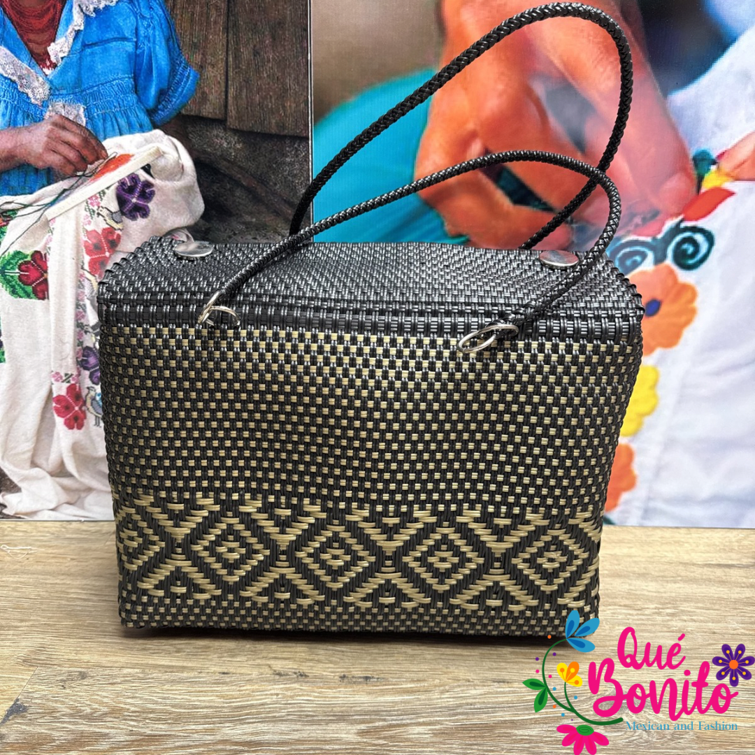 Lunch Box Hand Woven Recycled Plastic Hand Crafted