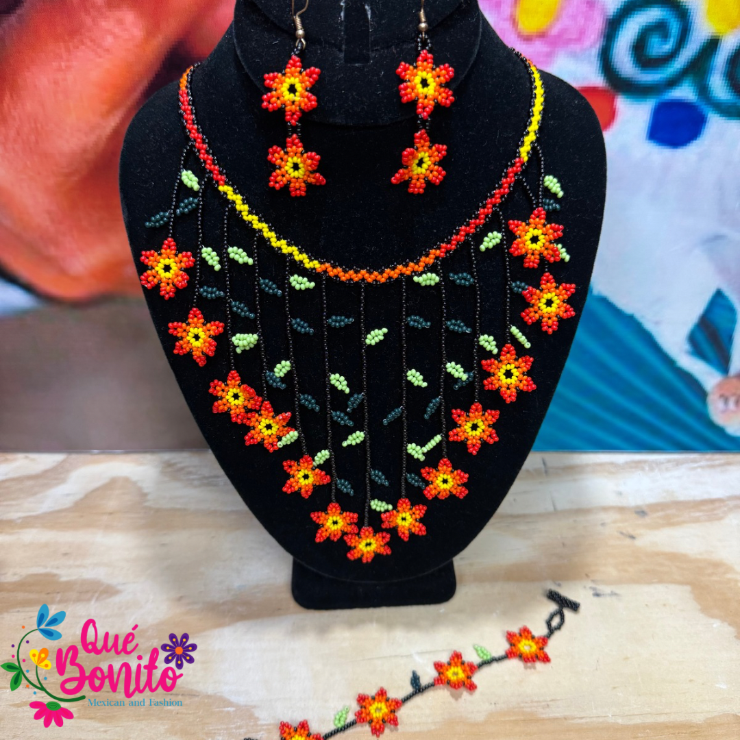 Necklace Set Different Colors and Styles Hand Crafted with Beads