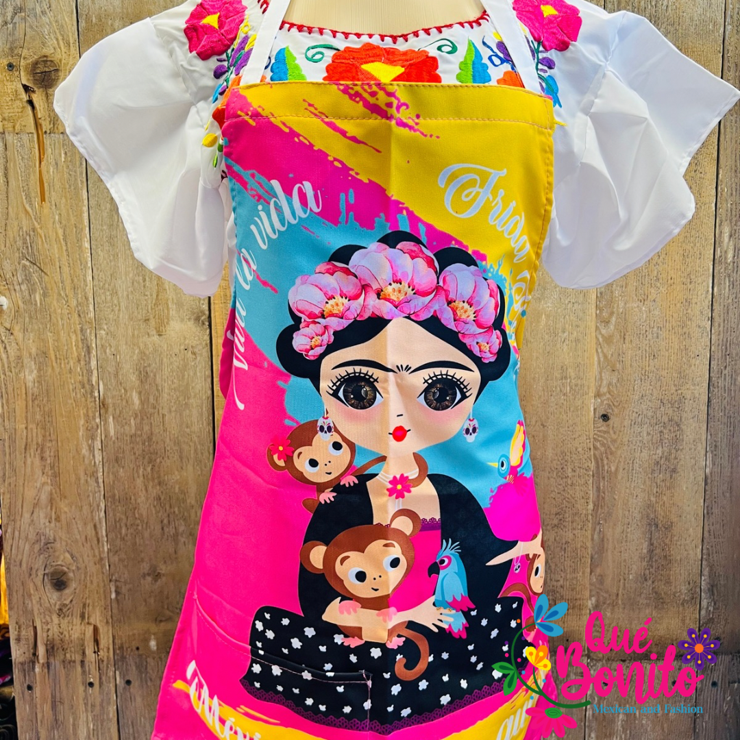 Frida Apron Que Bonito Mexican and Fashion