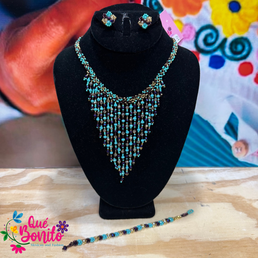 Necklace Set Different Colors and Styles Hand Crafted with Beads