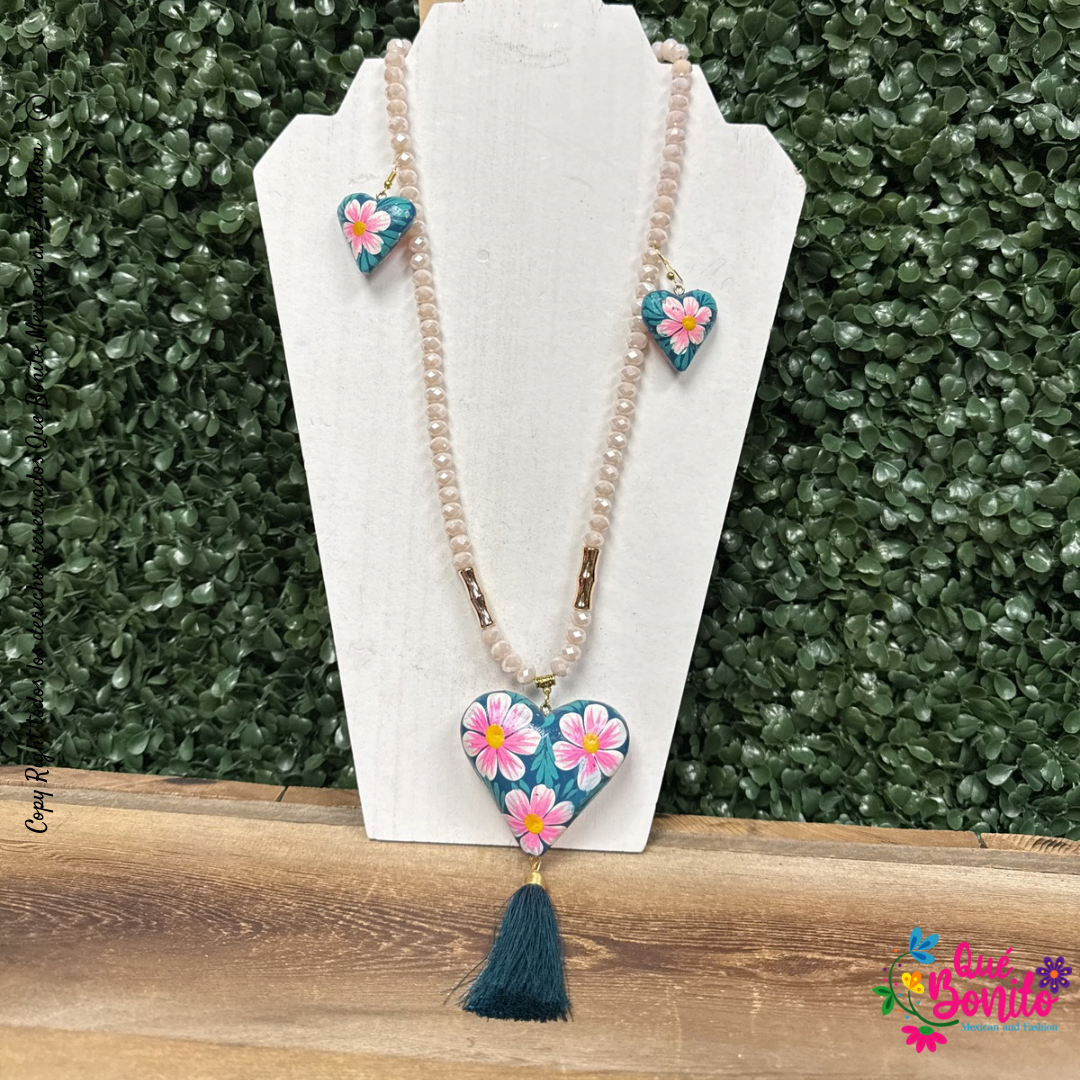 Heart Necklace Handcrafted Versatile Styles One Size