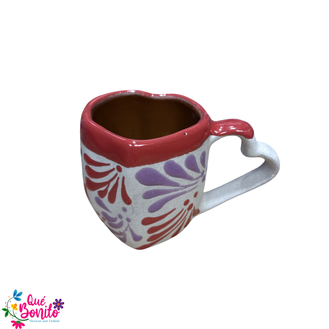 Beautiful Multicolor Clay Cup and Plate Handcrafted