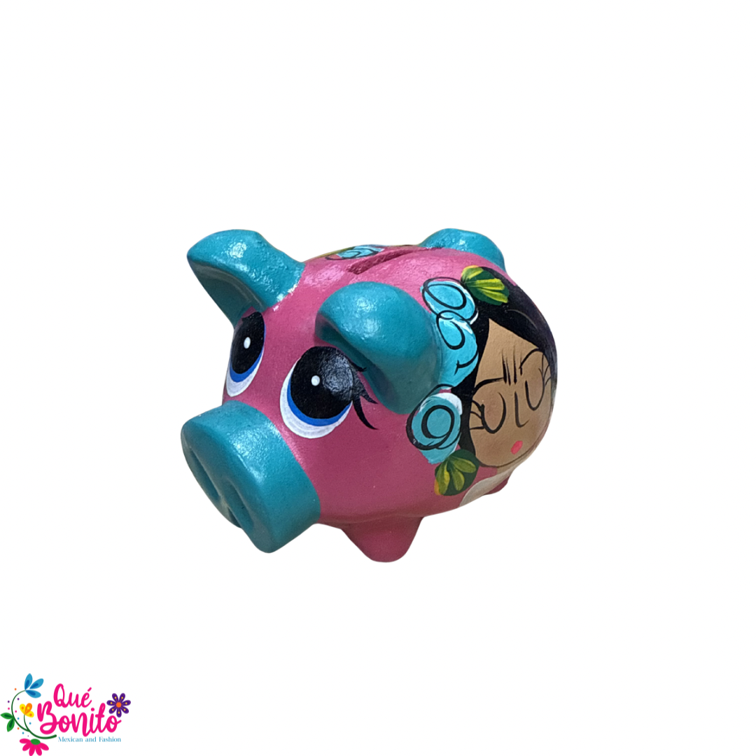 My First Piggy Bank Ceramic Hand Crafted 3.5”