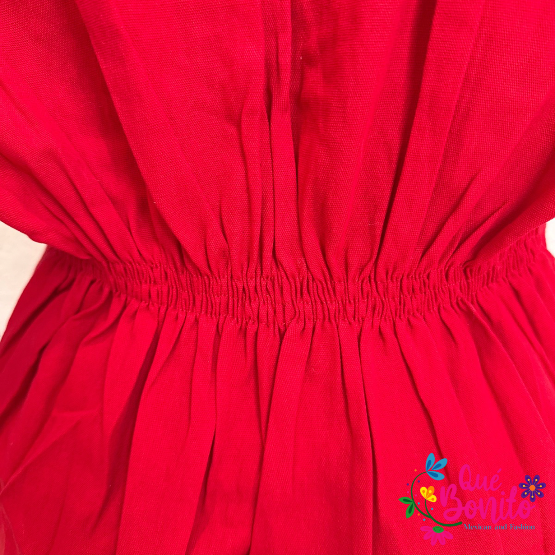 Favorite Embroidered Blouse, with Sleeves, Gathered in the Back