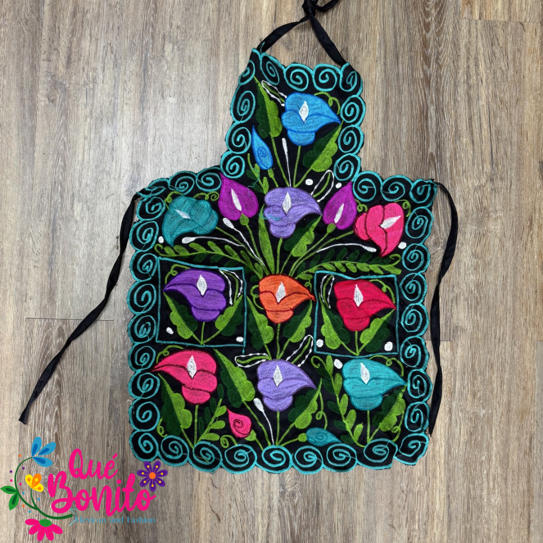 Floral Apron One Size with Adjustable Straps