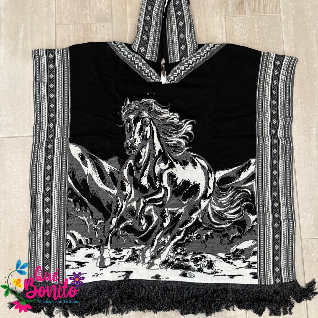 Horse Poncho Warm and Cozy Unisex