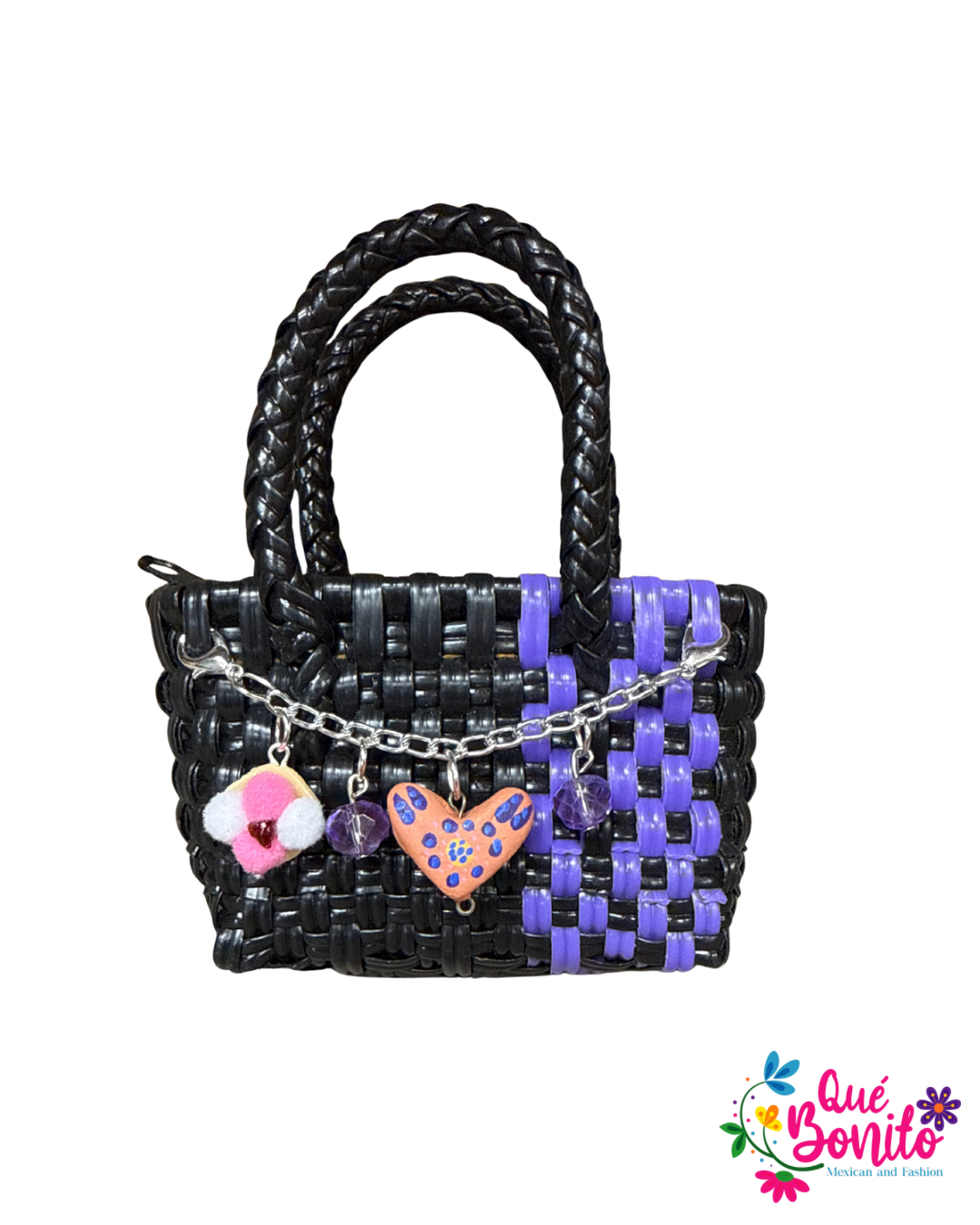 Little Hand Woven Bag with Chain