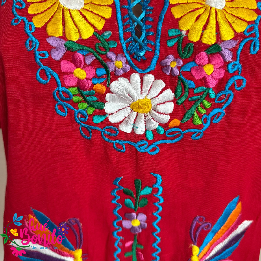 Favorite Embroidered Blouse, with Sleeves, Gathered in the Back