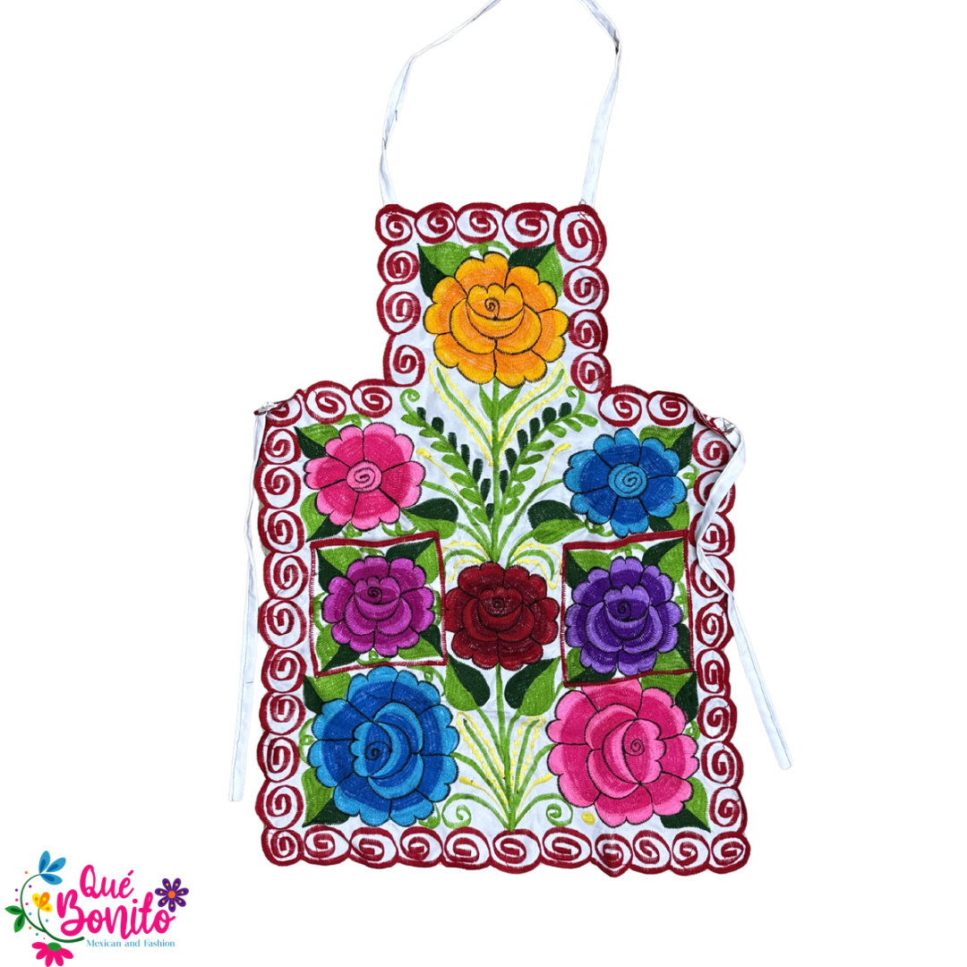 Floral Apron One Size with Adjustable Straps