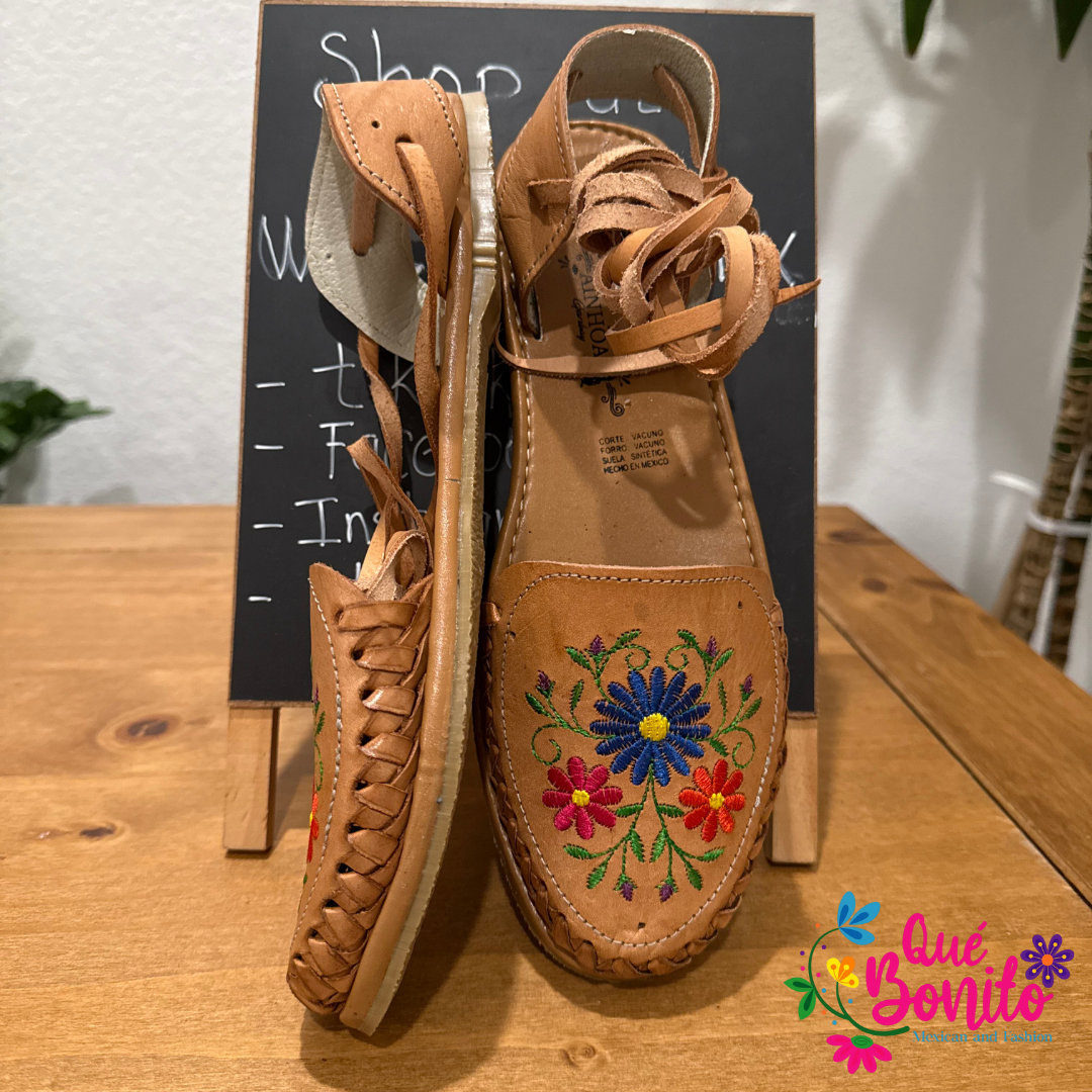 Hand Crafted Leather Huarache Size 8 USA