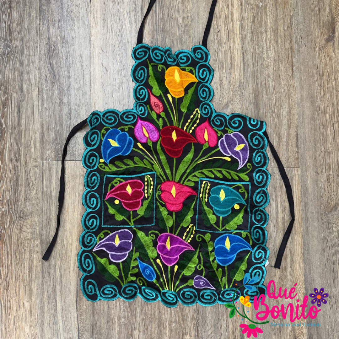 Floral Apron One Size with Adjustable Straps