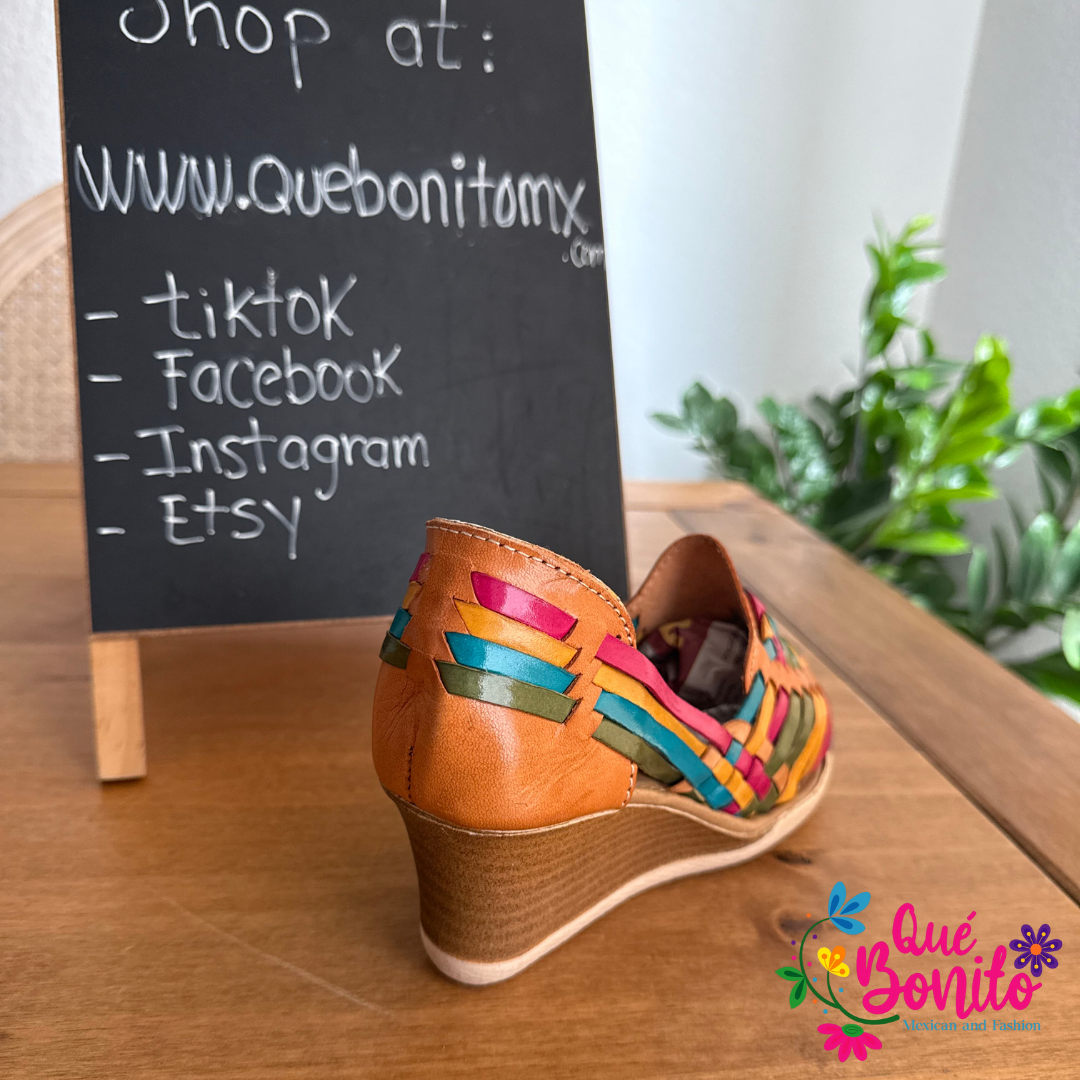 Hand Woven Leather 3” Heel