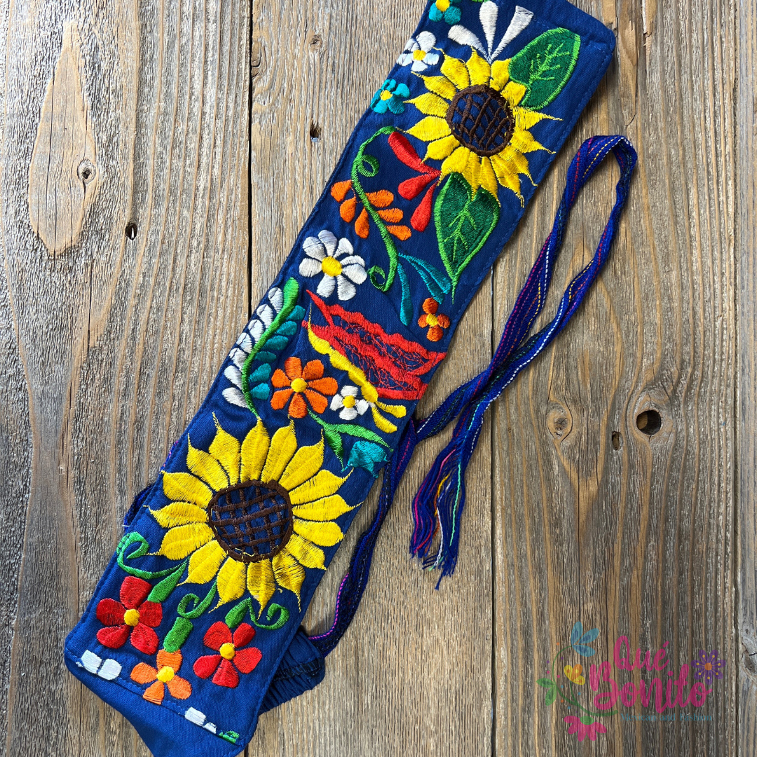 Embroidered Belt Fabric One Size Que Bonito Mexican and Fashion