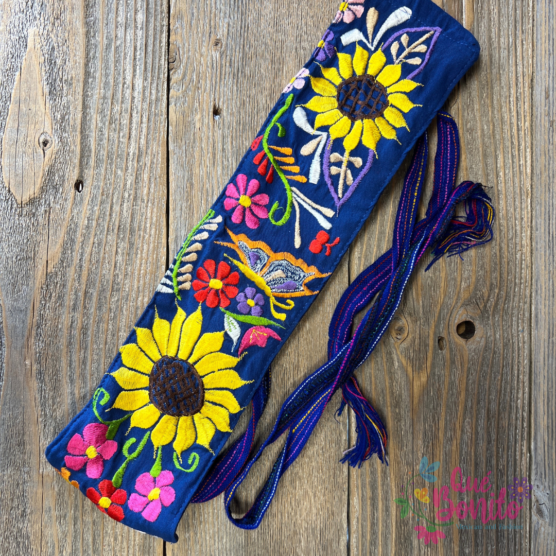Embroidered Belt Fabric One Size Que Bonito Mexican and Fashion