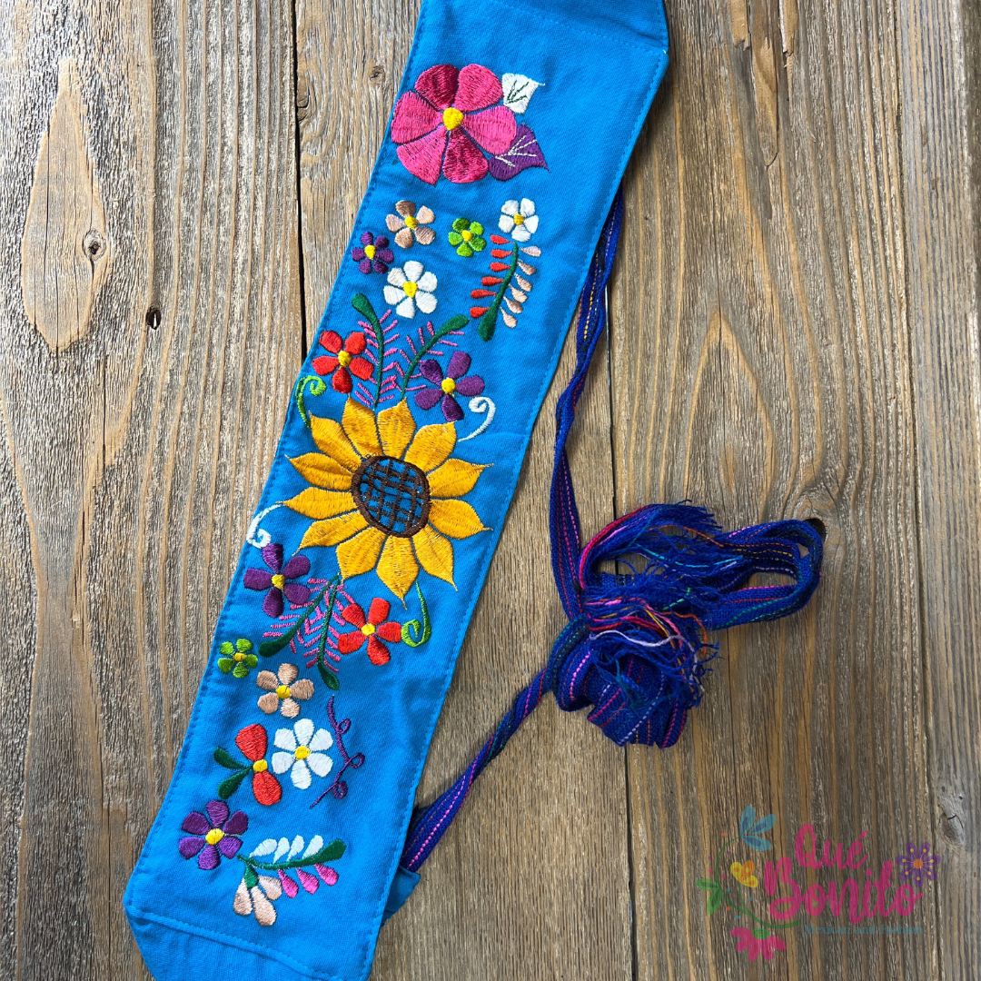 Embroidered Belt Fabric One Size Que Bonito Mexican and Fashion